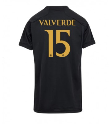 Real Madrid Federico Valverde #15 Replika Tredjetrøje Dame 2023-24 Kortærmet